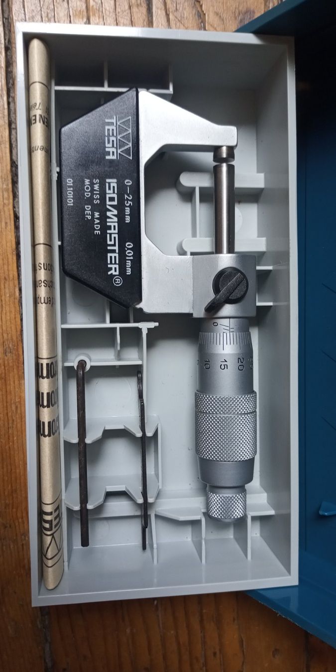 TESA Isomaster Mikrometer Brütsch Rüegger Swiss Made (Gebraucht) in st ...