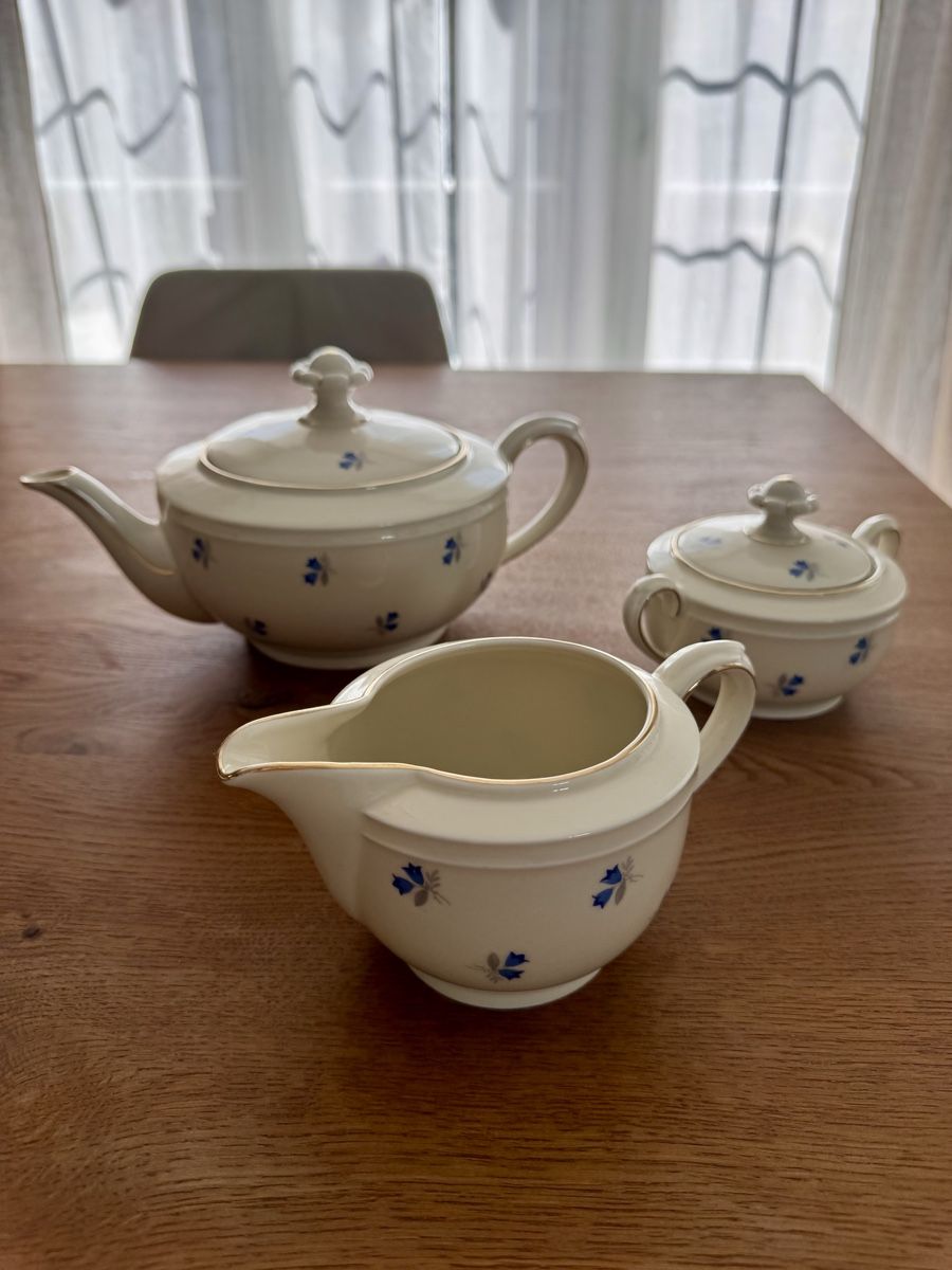 Seltmann Geschirrsets: Seltmann Kaffeeservice 3-teilig Blumenmuster creme – Neu (gemäss Beschreibung) aus Birr von Jesaja26.4