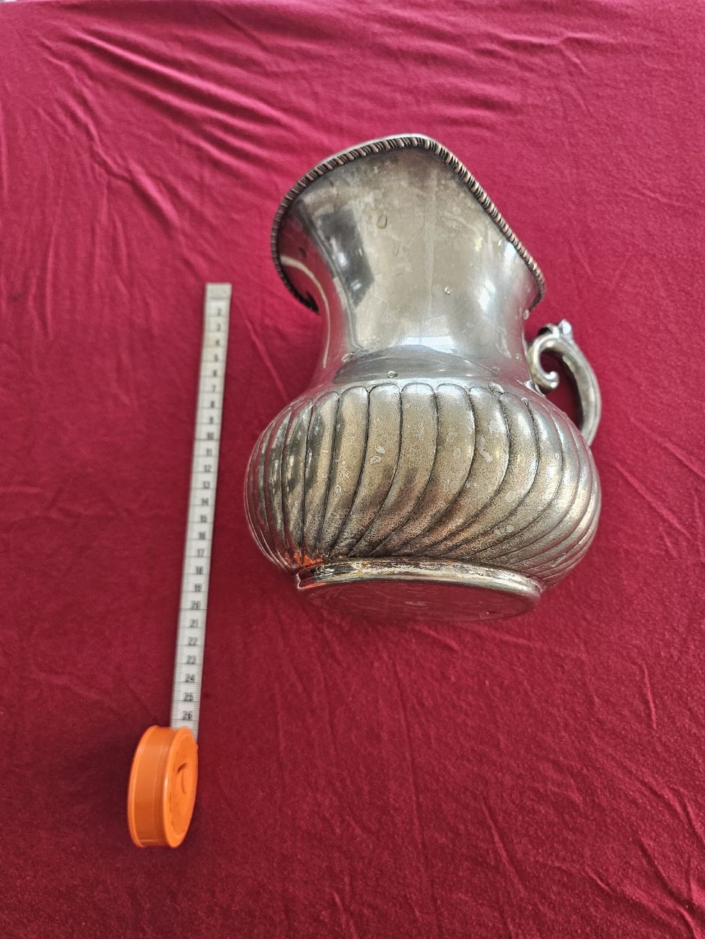 Caraffe: Vintage Silver Plated Water Pitcher - Elegant Design! – Usato da Immensee venduto da Gitter 1