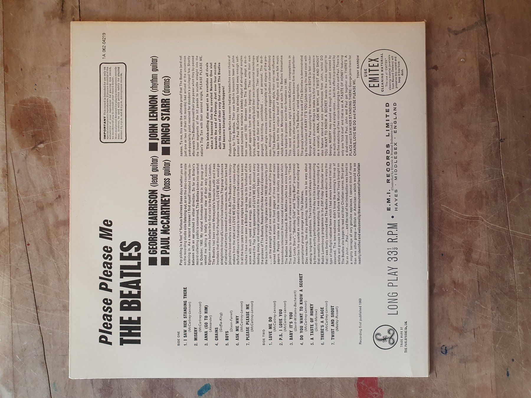 Vinyles: LP The Beatles Please Please Me – D'occasion à Zürich par loosebone 1