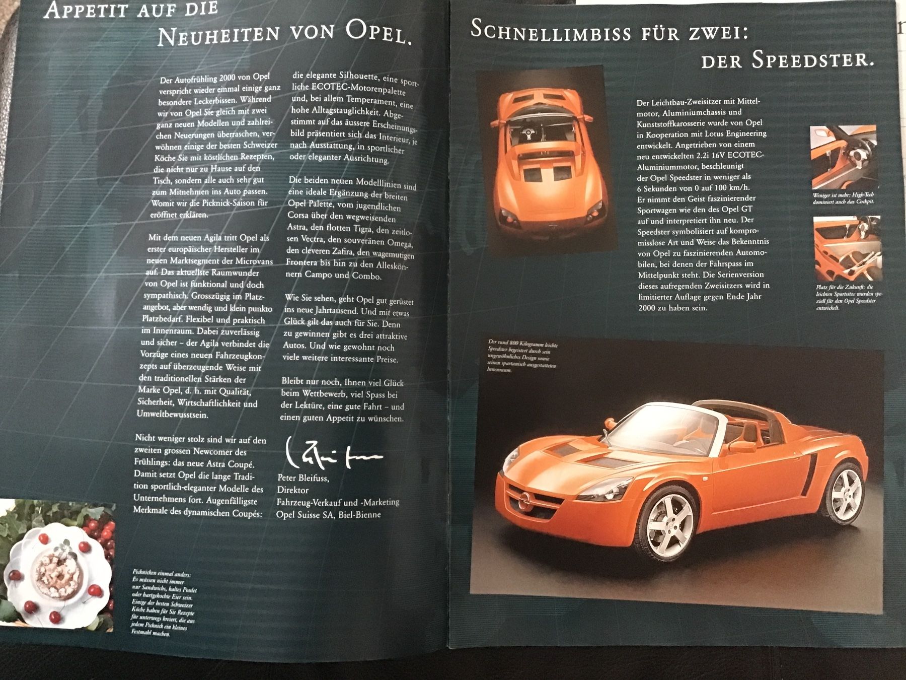 Opel Dokumente: Opel Programm Verkaufsprospekt mit Preisen März 2000 – Gebraucht aus Scherzingen von Starseller62 1