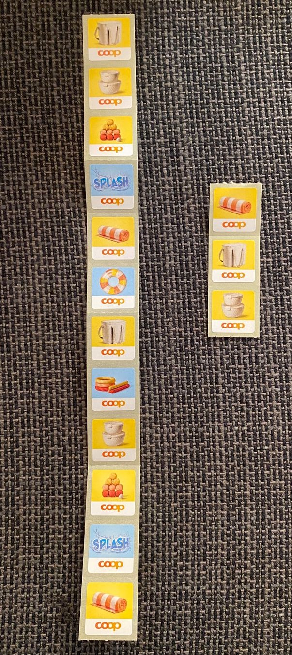 Coop Sammelmarken & -punkte: SPLASH / 15 lose Märkli / COOP – Neu (gemäss Beschreibung) aus Nussbaumen AG von schuba2000