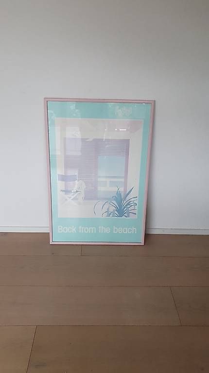 Foto & Immagini: Bild "Back from the beach" in Pink Rahmen 96x65cm – Usato da Neuenegg venduto da Aloha2 1