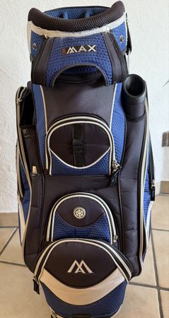 BIG MAX Golfbag / Golftasche mit Regenhaube – Blau/Schwarz