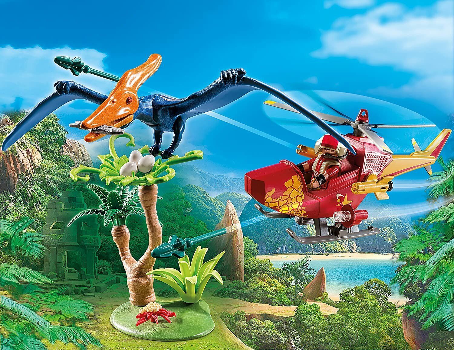 Playmobil Giocattoli: Hubschrauber und Pteranodon - 9430 Playmobil – Usato da Düdingen venduto da macha18 1