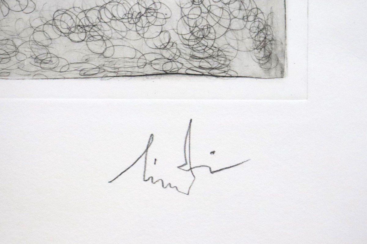 Gemälde: Albert Lindegger "Lindi" 1904-1991, Radierung, handsigniert – Gebraucht aus Zug von Kunst-Fundgrube 4