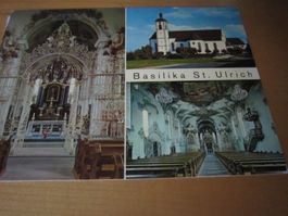 Basilika St ULRICH schöne Postkarte