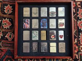20 Zippos! Ohne Vitrine!