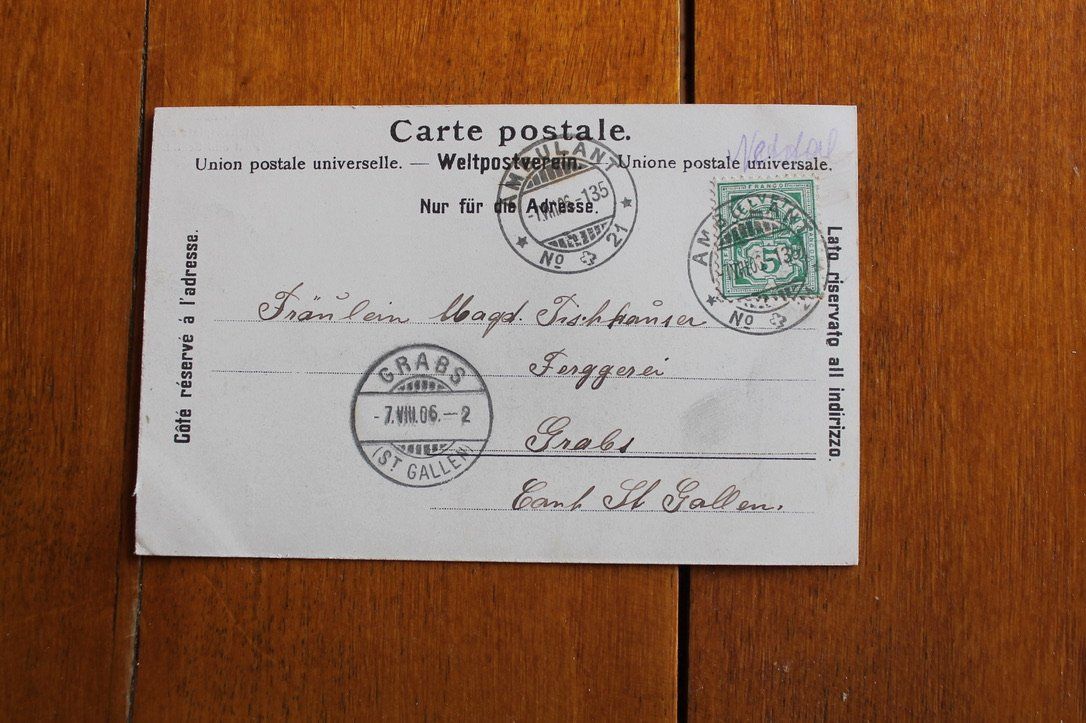 Cartoline postali: AK Glarus, Cafe Central am Rathausplatz – Usato da Oftringen venduto da kambodo 1