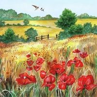 Serviette wheat fields (1585) 2Stk.