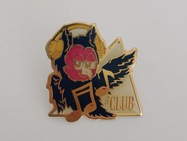 Pin Der Club Eule mit Kopfhörer Musik - Box 28
