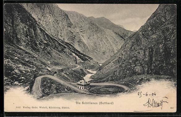 Cartoline postali: Schöllenen, Hospiz an der Gotthardstras – Usato da Berlin venduto da bartko-reher