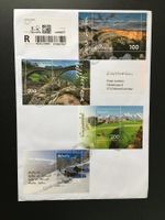 4 Sonderblocks Landschaften Creux du Van  Verzasca  Emmental