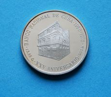Münze Cuba 5 Pesos 1975 Silber