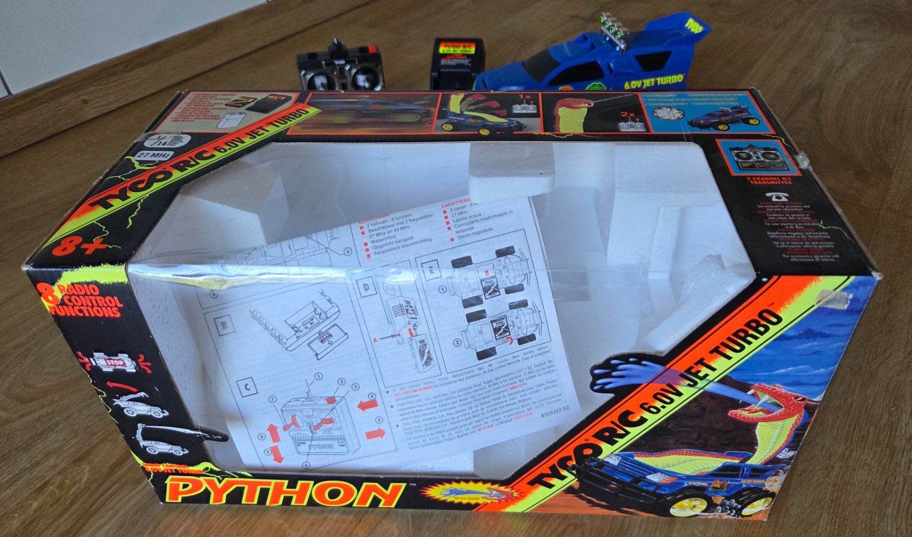 Tyco Modellismo RC: Tyco Python RC 6V Jet Turbo "NEU" Getestet OVP RTR Akku – Nuovo e nell'imballaggio originale da Rheinau venduto da tobitobsen80 8
