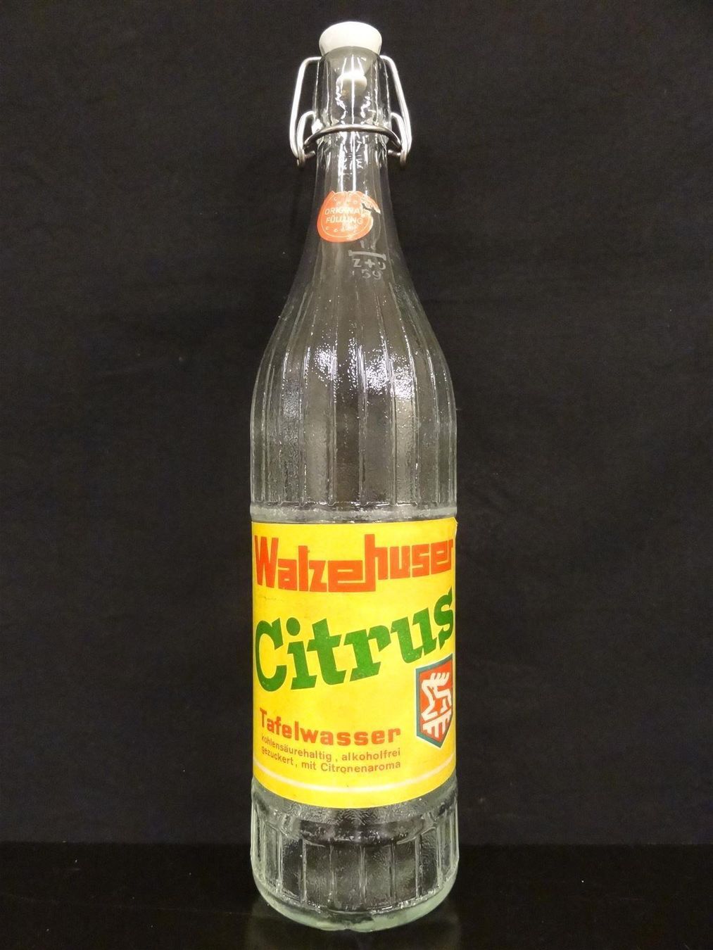 Bicchieri, Caraffe & Bottiglie: alte Flasche WALZEHUSER CITRUS 1959 – Usato da Kerzers venduto da Flaschenposten
