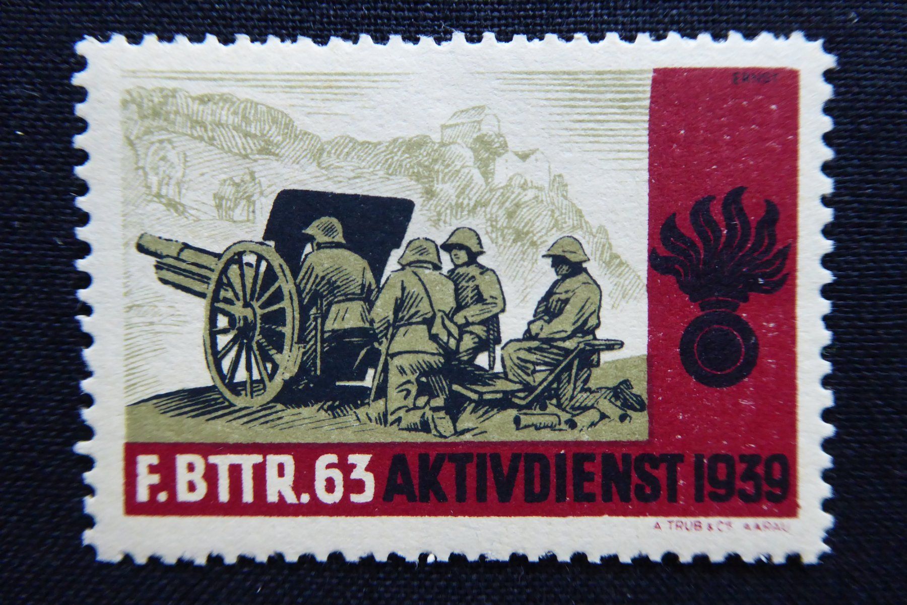 Tutti i francobolli: (m314) Artillerie Wit  272/1 ** – Usato da Basel venduto da scholle50