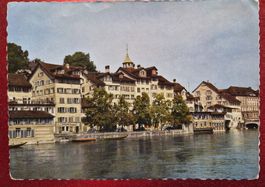 Zürich Schipfe Limmat ungelaufen/alt