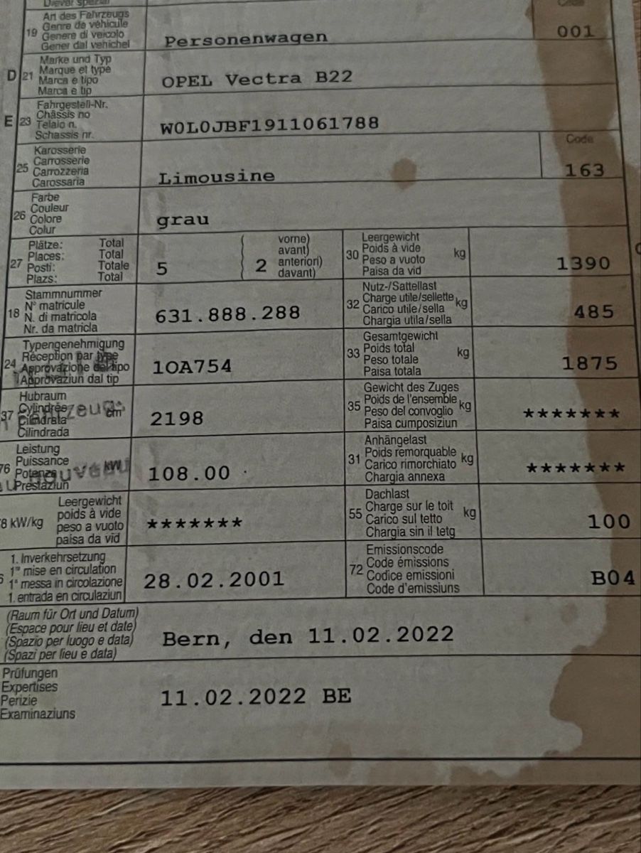 Opel Automobili: Opel Vectra 2.2 – Difettoso da Halten venduto da deli95 5