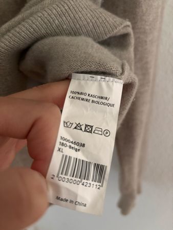 Pullover Manor Kaschmir beige Grösse XL guter Zustand