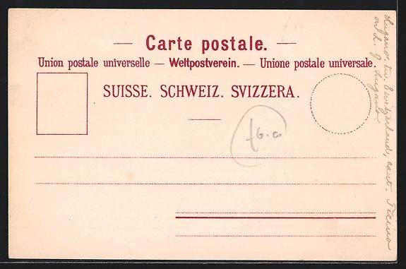 Cartes postales: Litho Lugano, Ortspartie am See mit Will – D'occasion à Berlin par bartko-reher 1