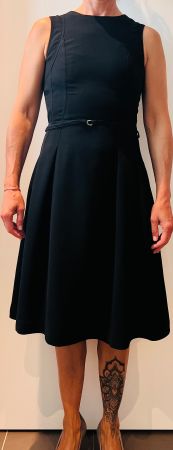 3 schwarze Kleider knielang Grösse 34/XS