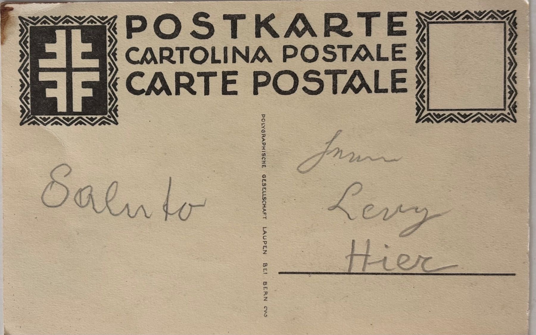Cartoline postali: Turnfest Karte Laupen – Usato da Frauenfeld venduto da Merk52 1