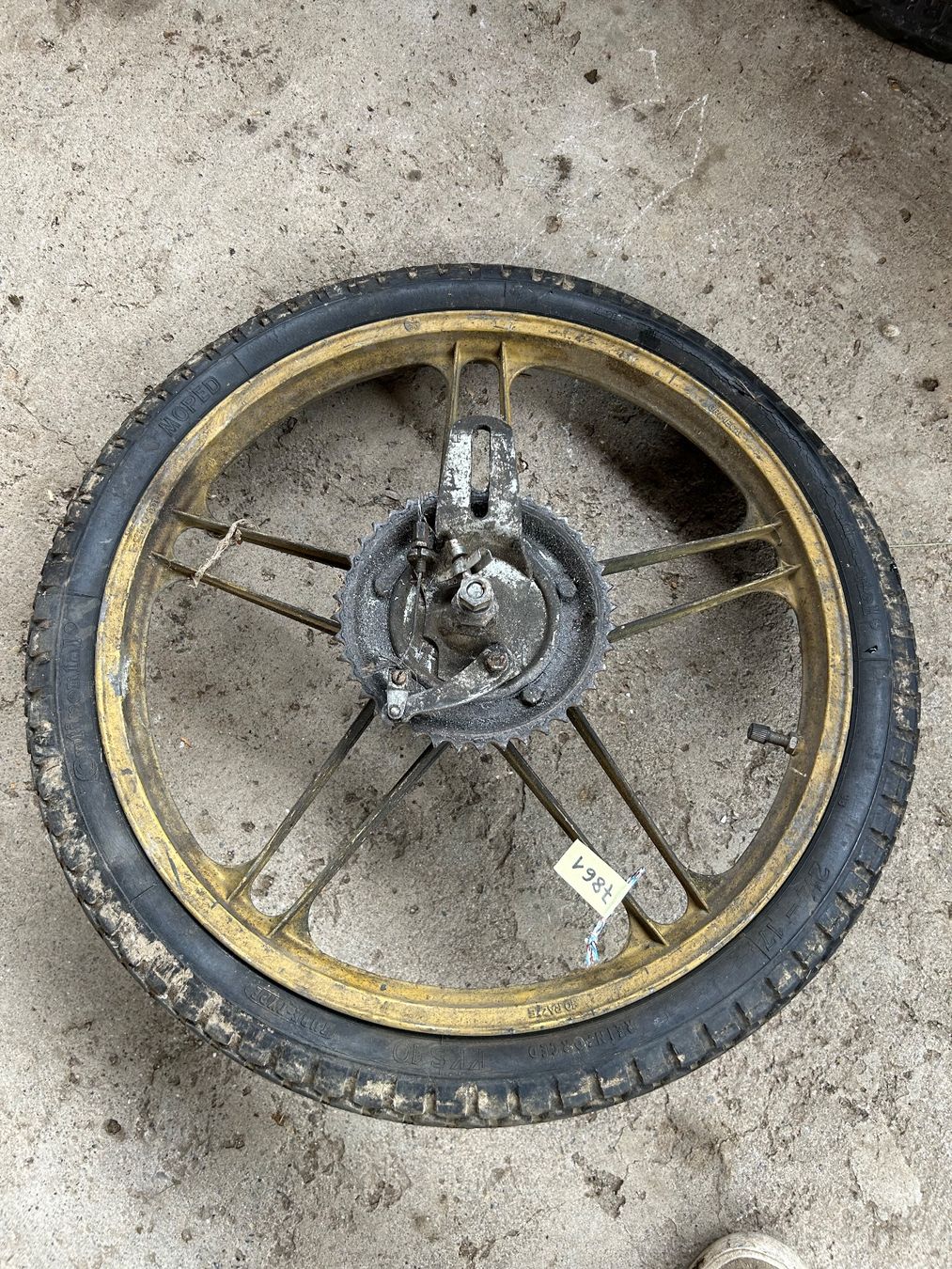 Puch Mofa-Ersatzteile: Mofa Gussfelgen Hinterrad 17 Zoll – Gebraucht aus Fahrni b. Thun von berger_tuning34