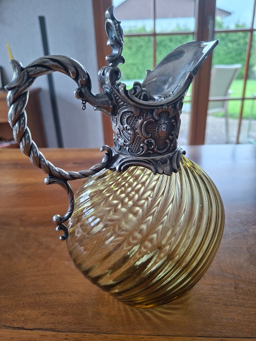 Caraffe: Glaskaraffe mit Historismus Montur – Usato da Walliswil b.Wangen venduto da ern_b96j 3