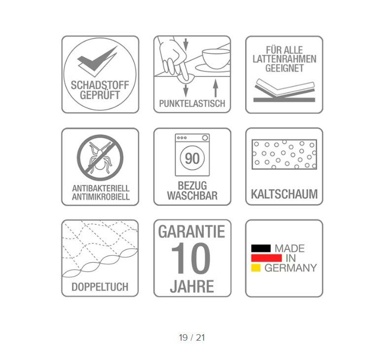 Materassi: Premium Komfortmatratze Smood – Usato da Bubikon venduto da indianer13 2