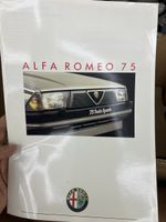 Originaler Alfa Romeo 75 Prospekt Deutsch