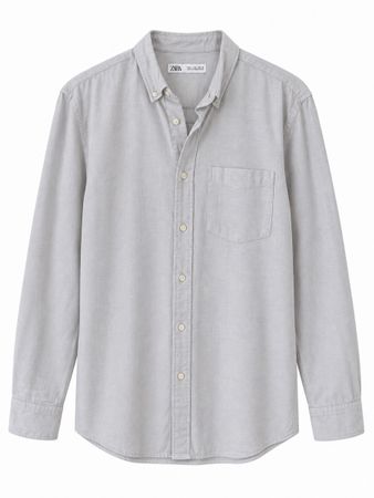 Camicia uomo Zara azzurra maniche lunghe come nuova