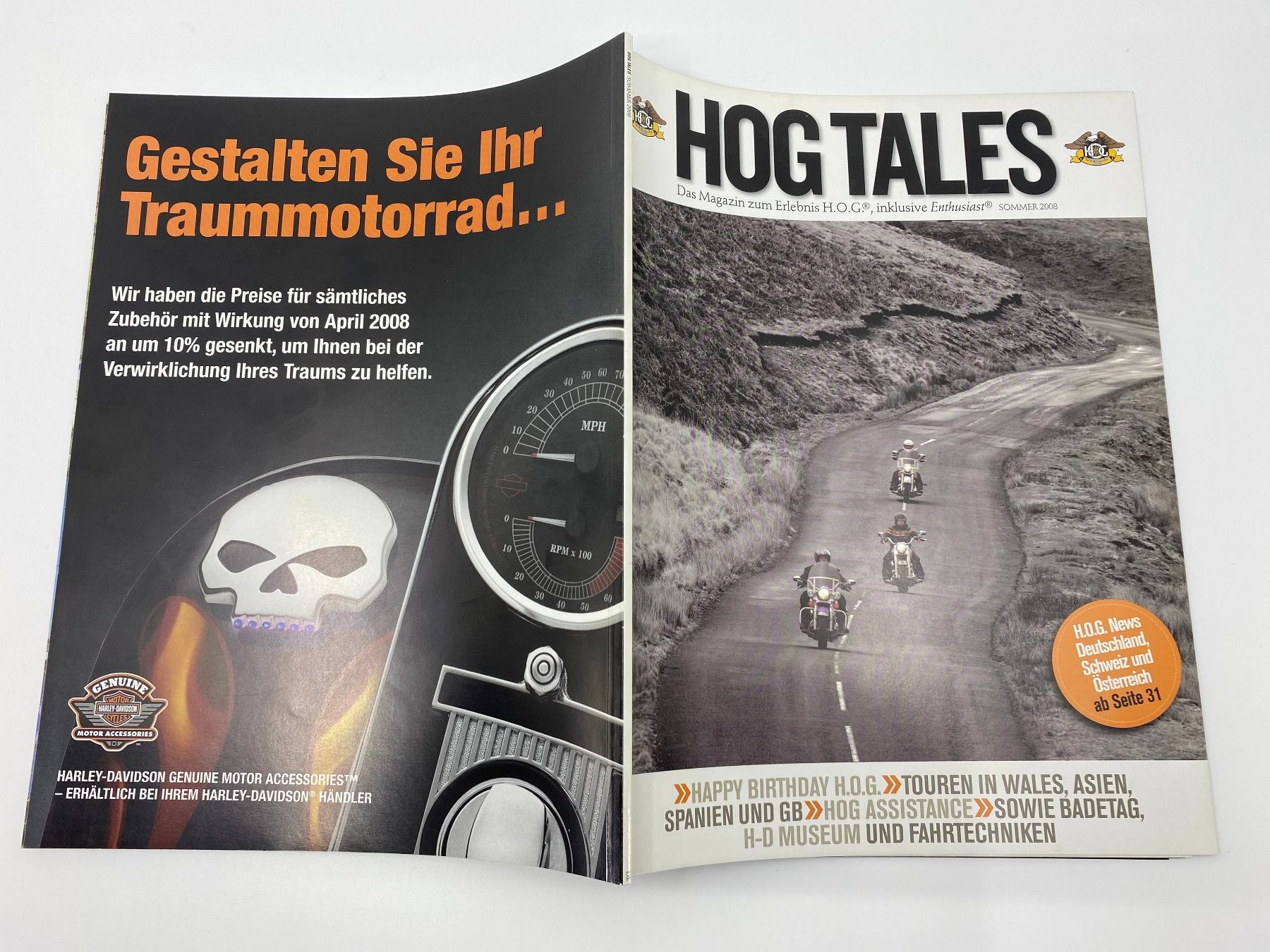Riviste & Magazine: Harley Owners Group HOG Magazine  HogTailes 2008 – Usato da Langwiesen venduto da Restposten-24 4