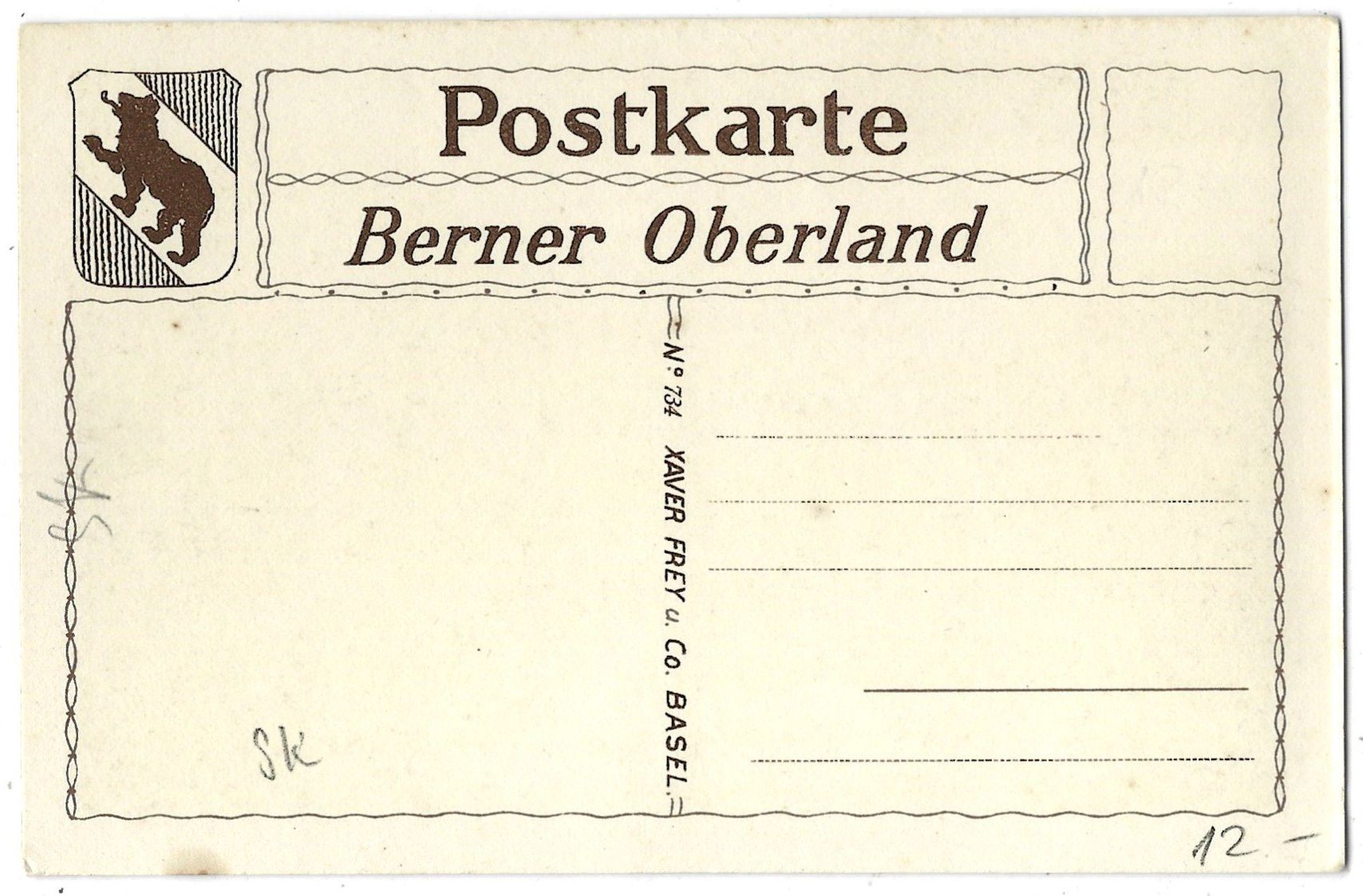 Cartoline postali: KANDERSTEG,  Bahnhof  u.  Blümlisalp. – Usato da Bütschwil venduto da Jackson1A 1