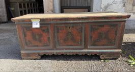 Coffre ancien peint daté 1836