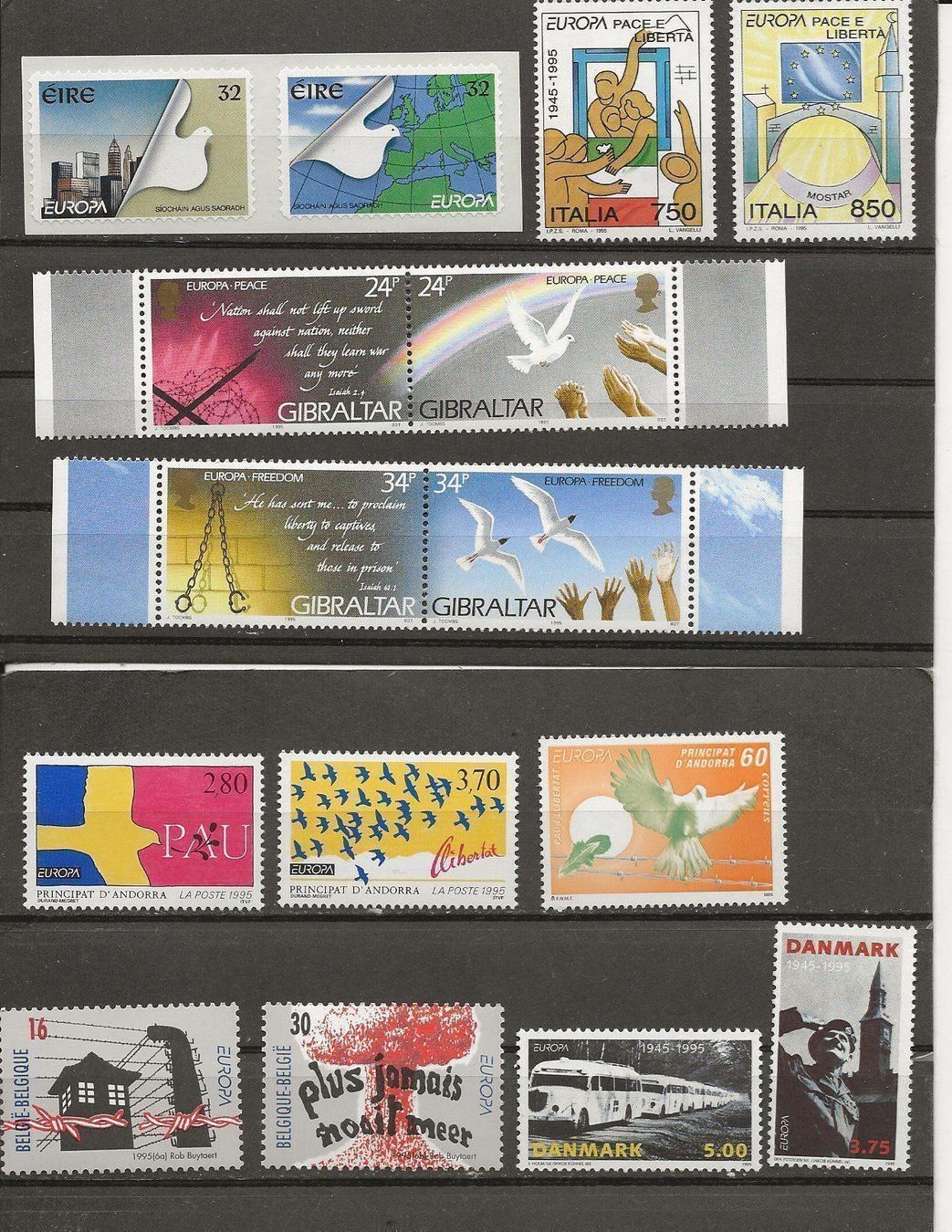 Tutti i francobolli: Europa  Tous les pays 1995 ** – Nuovo (secondo la descrizione) da Sion venduto da PierreP01 1
