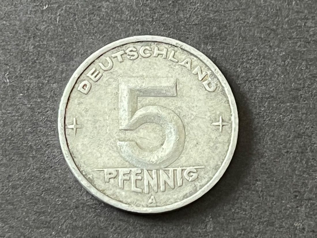 Alle Münzen: 5 Pfennig 1950 A Münze – Gebraucht aus Neuenhof von Mastermind-73