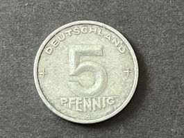 5 Pfennig 1950 A Münze