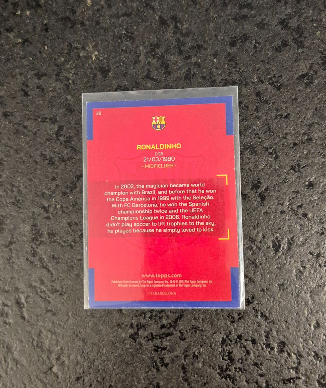 Topps Carte collezionabili: Ronaldinho - Barcelona - Topps – Nuovo (secondo la descrizione) da Burg AG venduto da Danoe 1