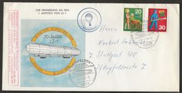 Ballon 1970 Deutschland Leinfelden Waldhausen Luftpost