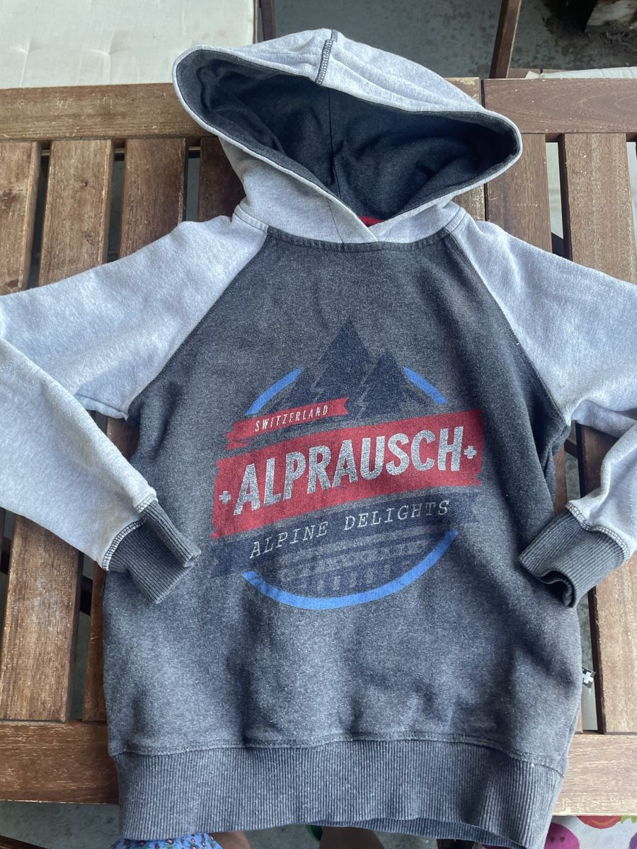 Alprausch Maglioni & Felpe: Alprausch Kapuzenpullover Grösse 128 grau  – Usato da Bern venduto da brup 1