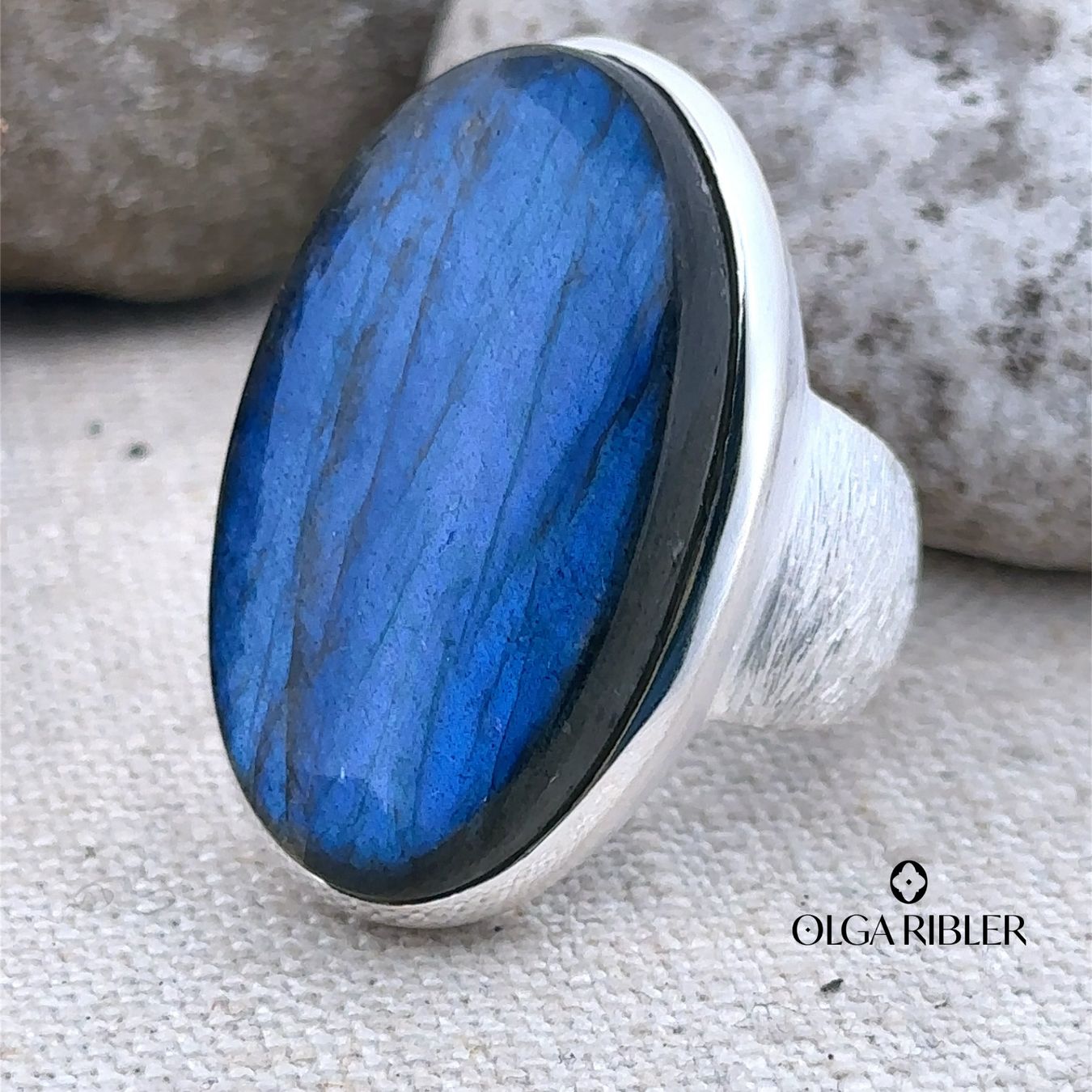 Olga Ribler Anelli: Labradorit Silber Ring 925 Grösse 58 – Nuovo (secondo la descrizione) da Luzern venduto da Schmuckoutlet 3