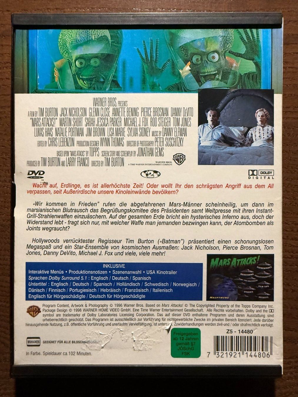 Tutti i DVDs: Mars Attacks – Usato da Zürich venduto da FilmFreunde 1