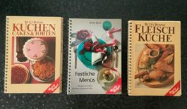 Betty Bossi Kochbücher Kuchen, Fleisch, festliche Menüs