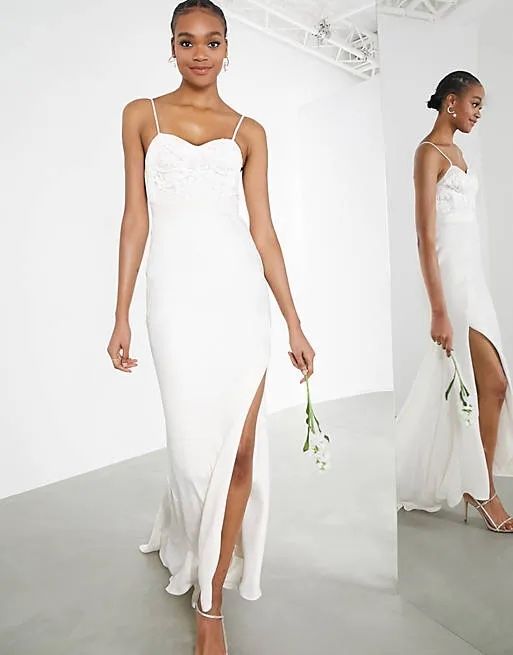 Vestiti: Spitzenkorsett-Brautkleid mit Satinrock – Nuovo e nell'imballaggio originale da Zürich venduto da luxuryoutlet1 3