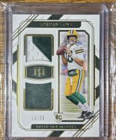 2020 Panini National Treasures Jordan Love Rookie Dual Patch