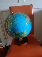 Scan-Globe Weltkugel beleuchtet Holzfuss gebraucht