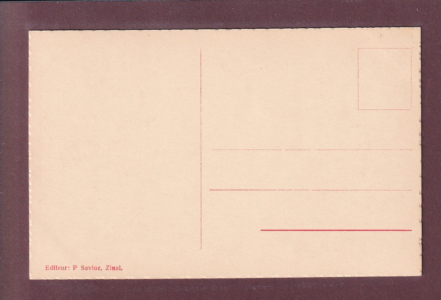 Ansichtskarten: Zinal - BESSO – Gebraucht aus Pully von nicecards 1