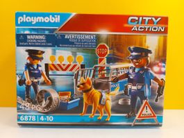 PLAYMOBIL 6878 Polizei-Strassensperre NEU