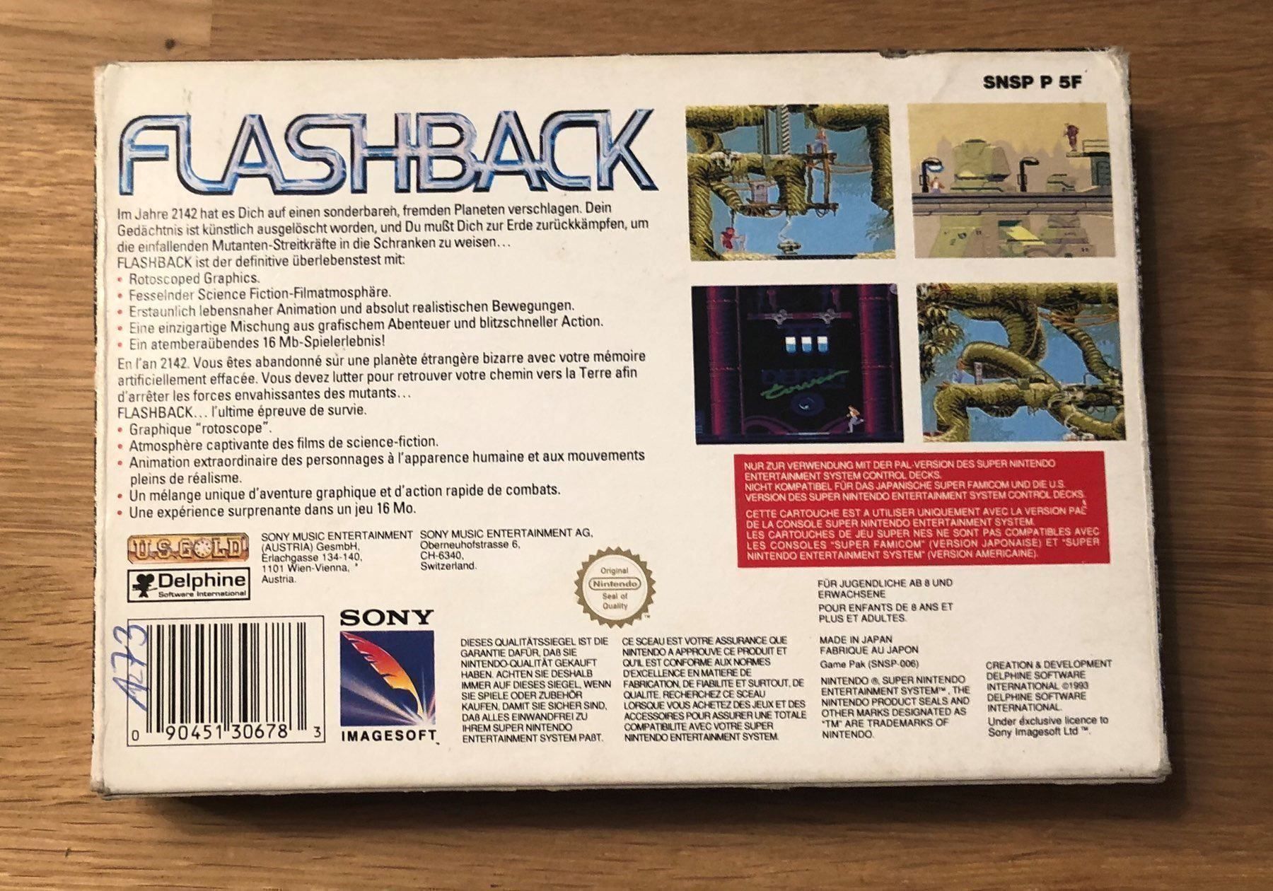 Nintendo Giochi: Flashback für Super Nintendo – Usato da Kestenholz venduto da Inna09 1